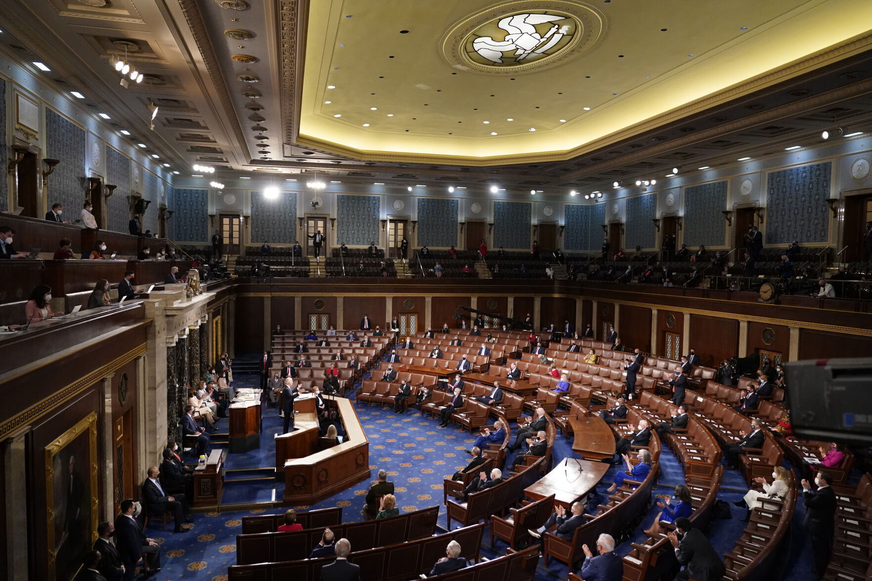 APTOPIX Biden 100 Days Congress